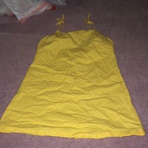 Yellow mini sun dress